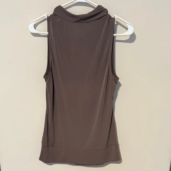 Women’s Michael Kors Grey Draped Sleeveless Top Size S - Picture 3 of 4